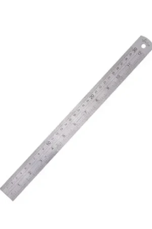 Regola da cucito - Righello sarta in metallo - 30 cm - Sew Easy Occasione