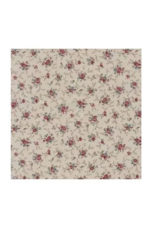 Saldi Sevenberry, Tessuto Beige con Fiori Rosa