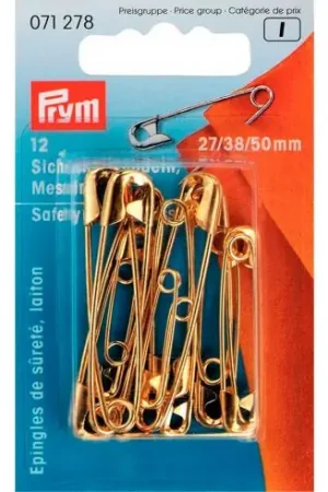Direttamente Dal Produttore spilla - 12 Spine di sicurezza in ottone n°1 a 3 - Prym