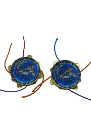 Medaglione Tamburello Sicilia Metallo Lucido Accessorio Moda Borsa Oro 5 Cm Di Tendenza