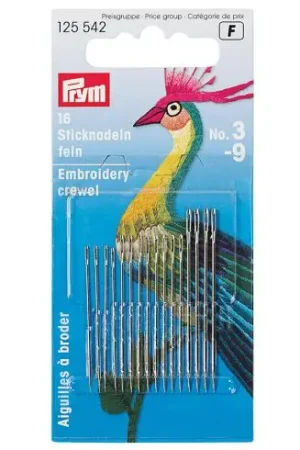 Aghi da ricamo - Aghi da ricamo a mano n°3 a 9 - Prym Prezzo Scontato