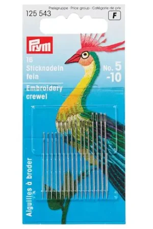 Aghi da ricamo - Aghi da ricamo a mano n°5 a 10 - Prym Miglior Prezzo