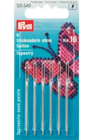 Ultime Pezzi Aghi per tappezzeria - Aghi per arazzi a mano n°16 - Prym