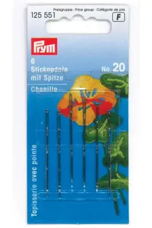 Prezzo Di Fabbrica Aghi da ricamo - Aghi da ricamo in ciniglia n°20 - Prym