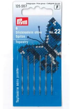 Spedizione Espresso Aghi per tappezzeria - Aghi per arazzi a mano n°22 - Prym