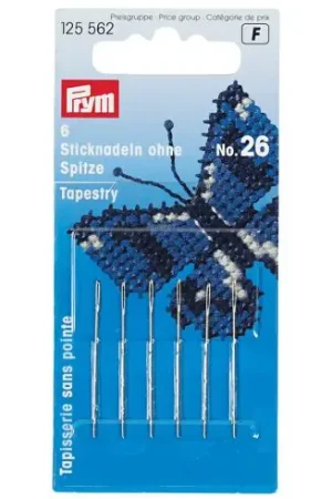 Offerta Lampo Aghi per tappezzeria - Aghi per arazzi a mano n°26 - Prym