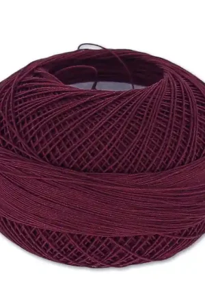 Promozione Esclusiva Fil de coton Lizbeth taille 40 Burgundy n°672 x274m