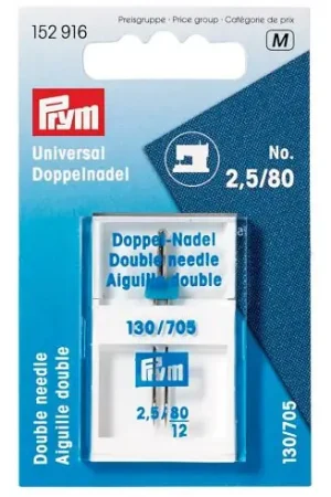 Aghi per macchine da cucire - Ago doppio 2.5/80 - Prym Super Prezzo