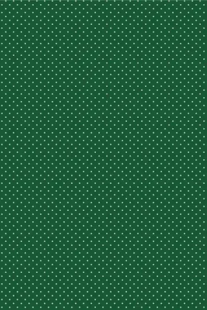 Handworks, Tessuto Fondo Verde Scuro con Piccoli Pois Bianchi Offerta Limitata