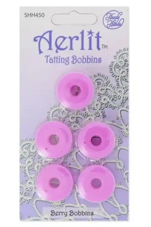 Assortiment de 5 Aerlit Tatting Bobbins Berry Nuovo Arrivo