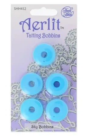 Prezzo Di Fabbrica Assortiment de 5 Aerlit Tatting Bobbins Sky