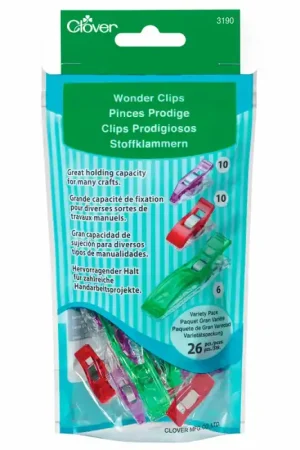 Nuovo Arrivo Set da 26 Wonder Clip mollette per tessuti - Clover