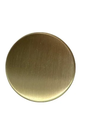 Miglior Prezzo Bottone Tondo Piatto Oro Metallo Gambo 28 Mm