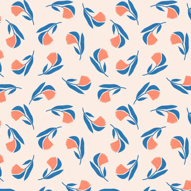 Tessuto in cotone Katia - Wild nature flowers Economico