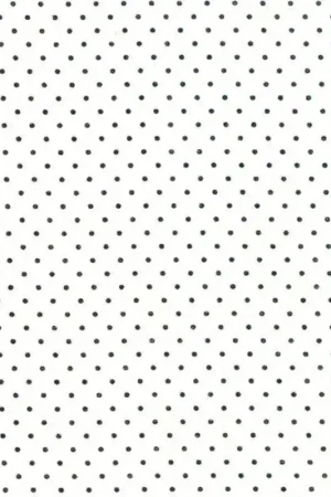 Direttamente Dal Produttore Moda Fabrics Essential Dots - Tessuto Bianco a Pois Neri