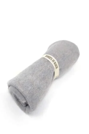 Super Prezzo Panno di Lana Cachemire Grigio Azzurro, circa 25 x 30 cm