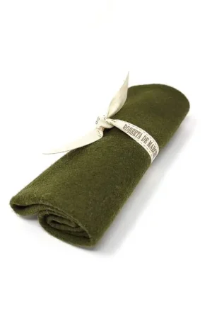 Panno di Lana Verde Bosco, circa 25 x 30 cm Spedizione Espresso