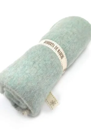 Panno di Lana Cachemire Turchese, circa 25 x 30 cm Compra Adesso