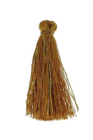 Prezzo Conveniente Pompon imitation soie 40 mm Doré/Camel x1