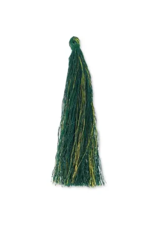 Compra Adesso Pompon imitation soie 95 mm Doré/Vert Sapin x1