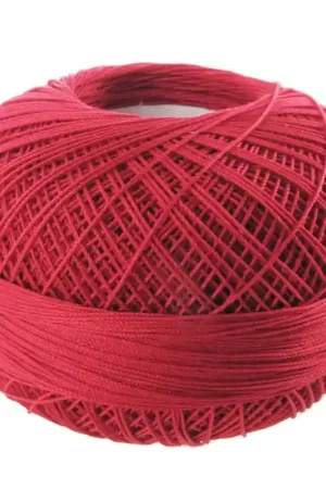 Fil de coton Lizbeth taille 80 Christmas Red n°671 x168m Offerta