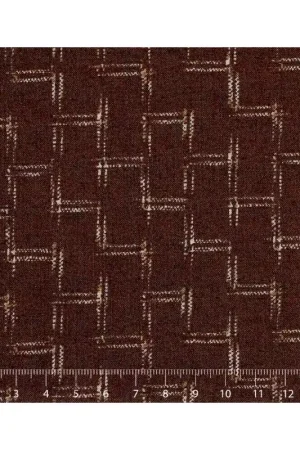 26th Centenary Collection by Yoko Saito, Tessuto Marrone con Tratti Novità