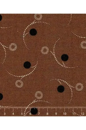 26th Centenary Collection by Yoko Saito, Tessuto Marrone con Scintille Compra Adesso