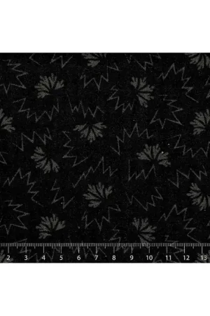 26th Centenary Collection by Yoko Saito, Tessuto Nero con Disegni Nuovo Arrivo