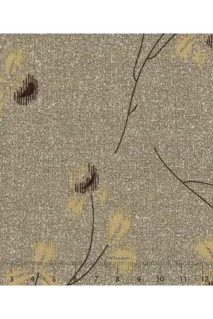 A Buon Prezzo 26th Centenary Collection by Yoko Saito, Tessuto Marrone con Rami e Fiori