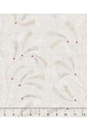 26th Centenary Collection by Yoko Saito, Tessuto Panna con Rami e Foglie Miglior Prezzo