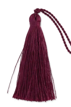 Pompon imitation soie 70 mm Bordeaux x1 Ultime Pezzi