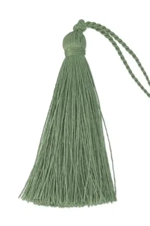 Pompon imitation soie 70 mm Khaki x1 Spedizione Espresso