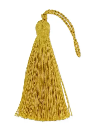 Pompon imitation soie 70 mm Moutarde x1 Must-Have