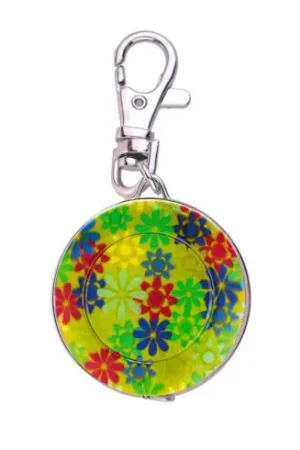 Metro a bobina - Centimetro cucitura portachiavi - fiori/verde - Bohin Bestseller