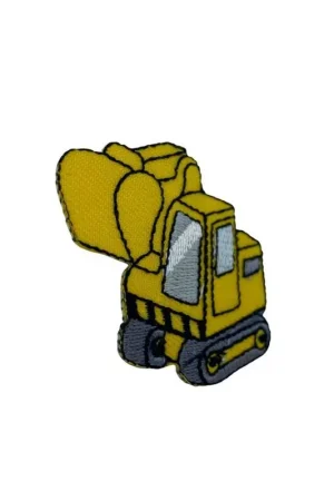 Applicazione Toppa Patch Termoadesiva Ricamo Pala Meccanica Ruspa 5 Cm Miglior Prezzo