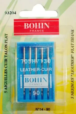 Spedizione Gratuita Aghi per macchine da cucire - 5 aghi in pelle - Bohin