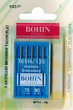 Solo Oggi Aghi per macchine da cucire - 5 aghi ricamo - Bohin