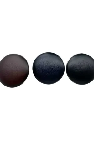 Offerta Speciale Bottone Imbottito Ø 23 mm – Lineato 36 – Pelle  Metallo Argento