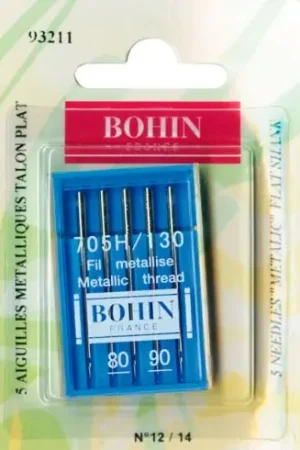 Offerta Aghi per macchine da cucire - 5 aghi filo metallizzato 80/90 - Bohin