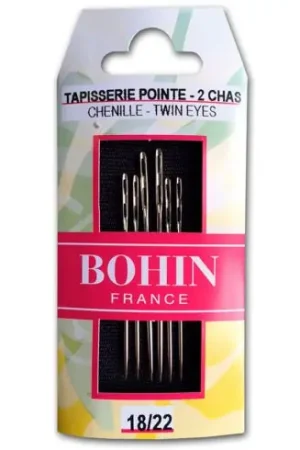 Soddisfatti O Rimborsati Aghi da ricamo - Aghi da ricamo a mano punta doppia cruna n°18 a 22 - Bohin