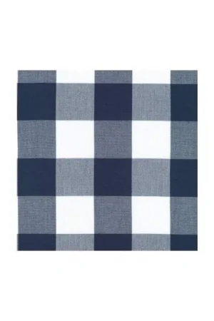 Robert Kaufman, Tessuto Blu e Bianco a Quadri Grandi Nuova Collezione