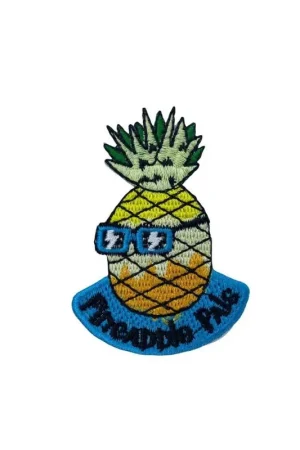 Promozione Esclusiva Applicazione Patch Termoadesiva Ricamo Ananas Occhiali 55x75 Mm