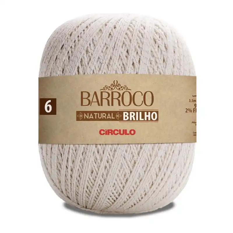 Sconto Círculo Barroco Natural Brilho