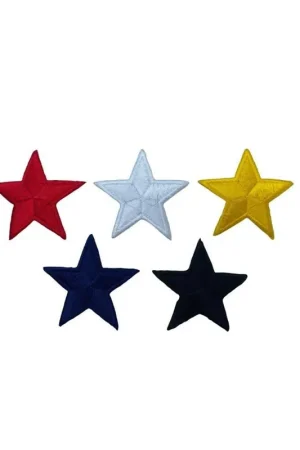 Non Perdere Applicazione Stella Patch Toppa Ricamo Unito Termoadesiva Alta 45 Mm