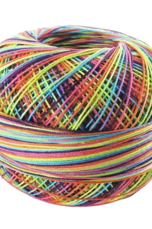 Fil de coton Lizbeth taille 10 Rainbow Splash n°184 x111m Prezzo Basso