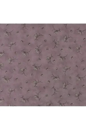 Moda Fabrics, Tessuto Viola con Rametti e Farfalle Non Perdere