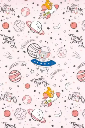 Soddisfatti O Rimborsati Tessuto popeline in cotone - Tom and Jerry - Sweet Dreams
