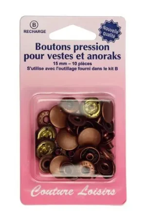 Spedizione Espresso Bottoni a pressione - Ricarica bottoni pressione giacche - Couture loisirs