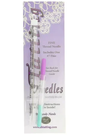 Saldi Aiguille Tatting needles - dentelle frivolité - taille 7 Fine x1