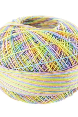 Professionale Fil de coton Lizbeth taille 20 Rainbow Taffy n°153 x192m